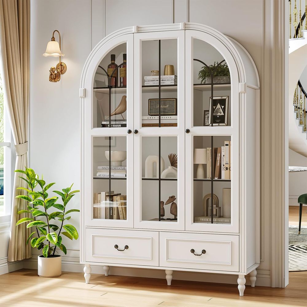 Glass Cabinet Display - Szafka kuchenna z łukiem o wysokości