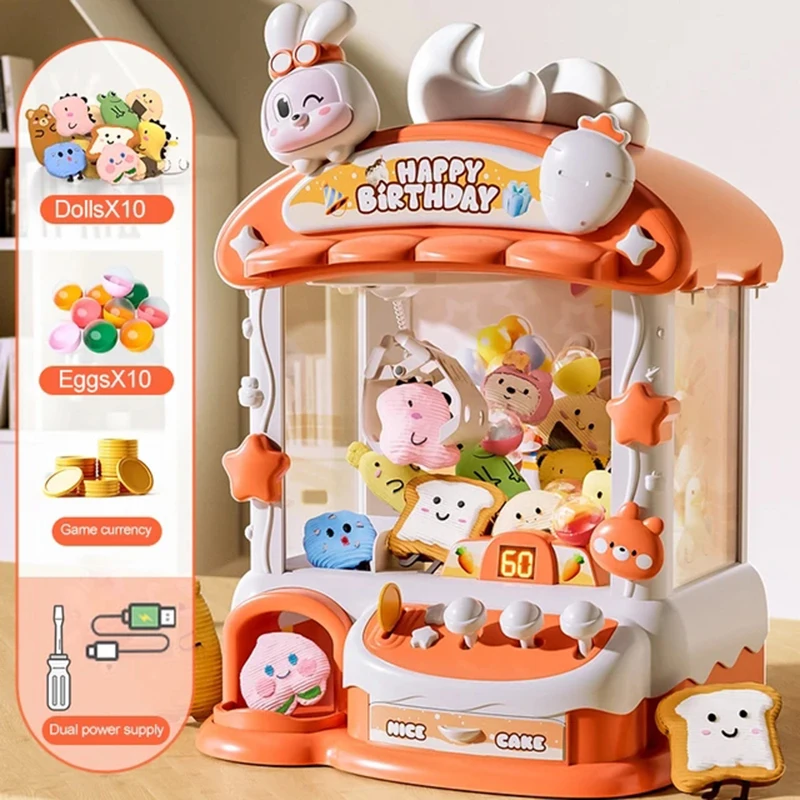 Coin Pusher Machine - Cartoon Claw Game Machine Rabbit Automatyczna