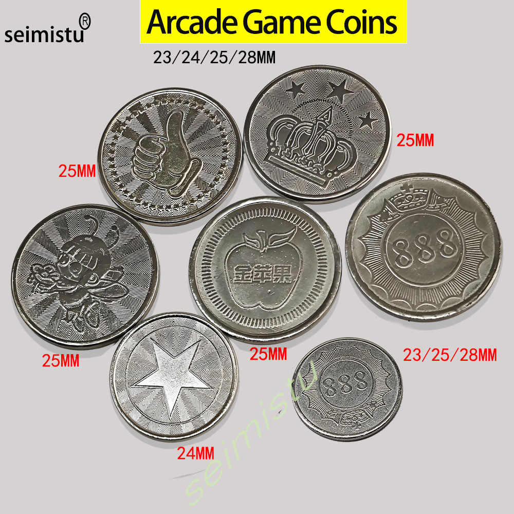 Coin Pusher Machine - 100 szt. Stal nierdzewna 23/24/25mm Monety