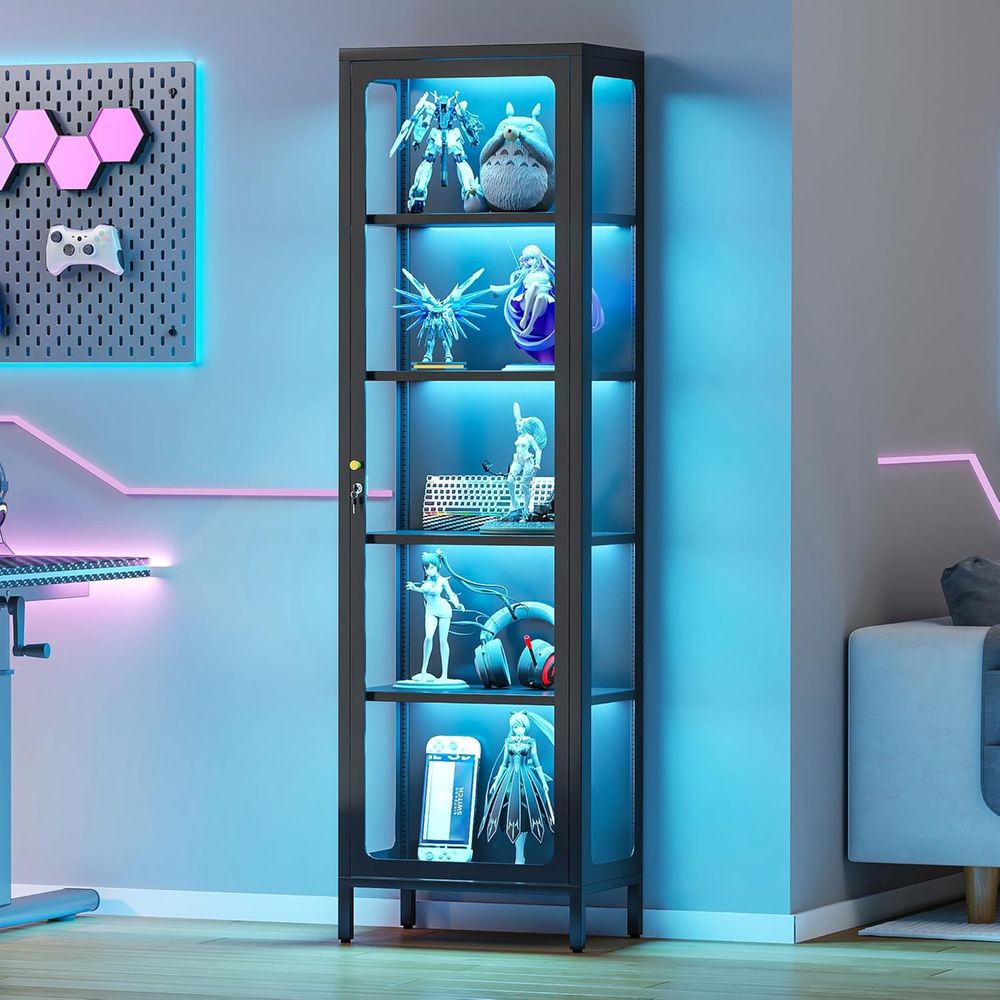 Glass Cabinet Display - Szklana witryna zamykana na klucz i