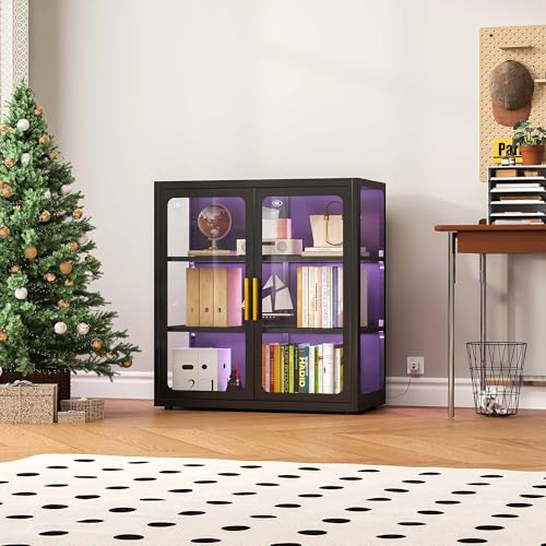 Witryna z szklanymi drzwiami i – Glass Cabinet Display recenzja i cena