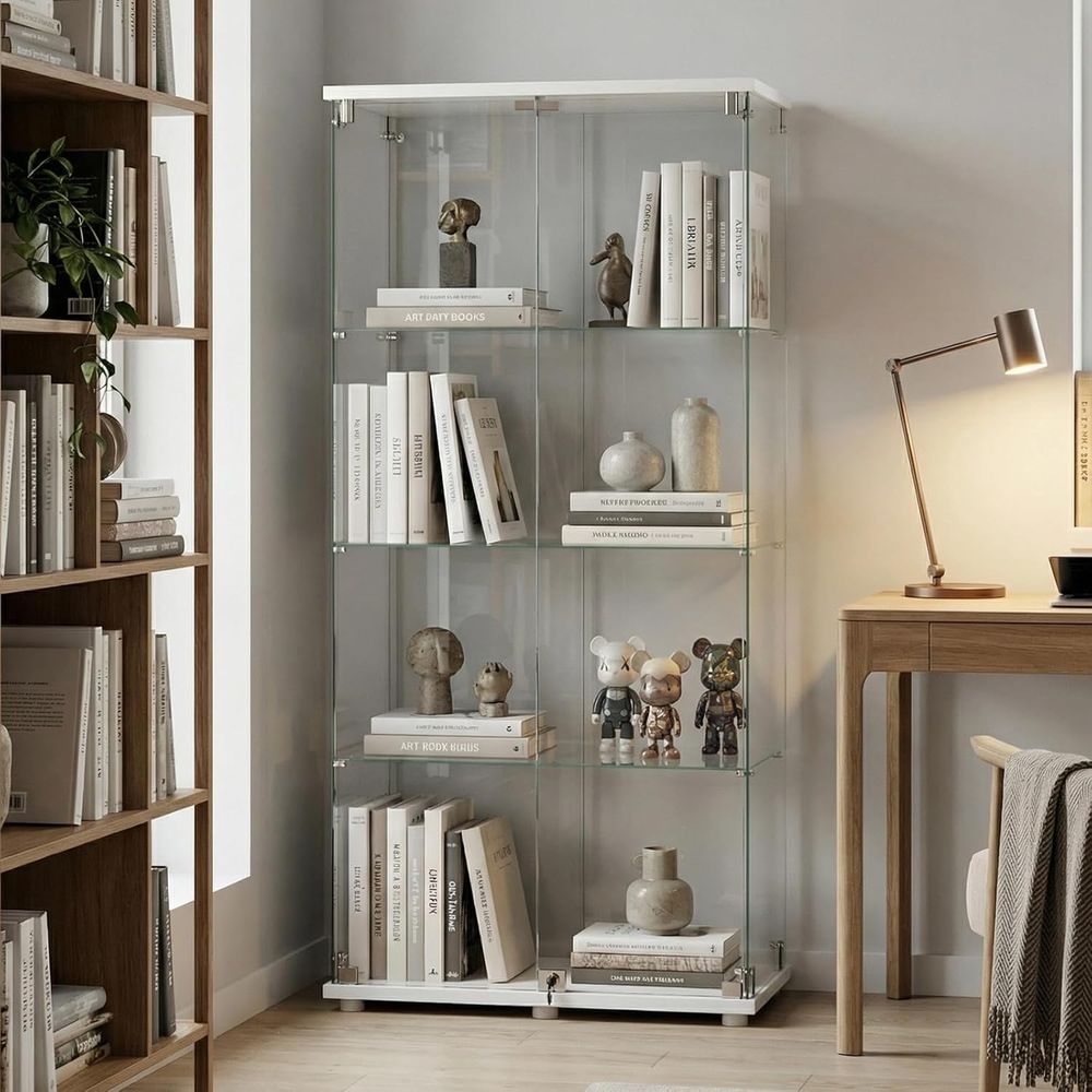 Szklana witryna z hartowanego  – Glass Cabinet Display recenzja i cena