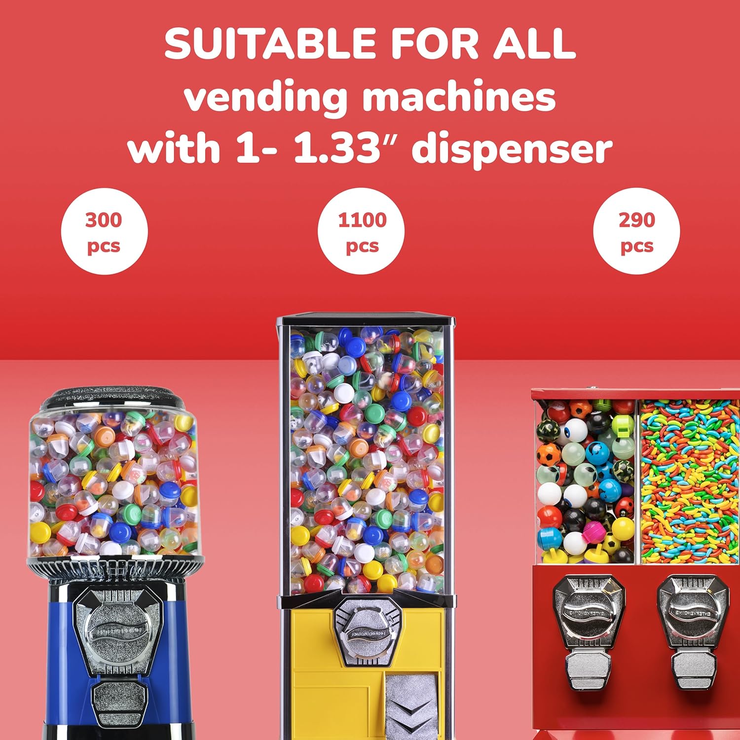 100-500 szt. Puste okrągłe kap – Prize Capsule Toy Machine recenzja i cena