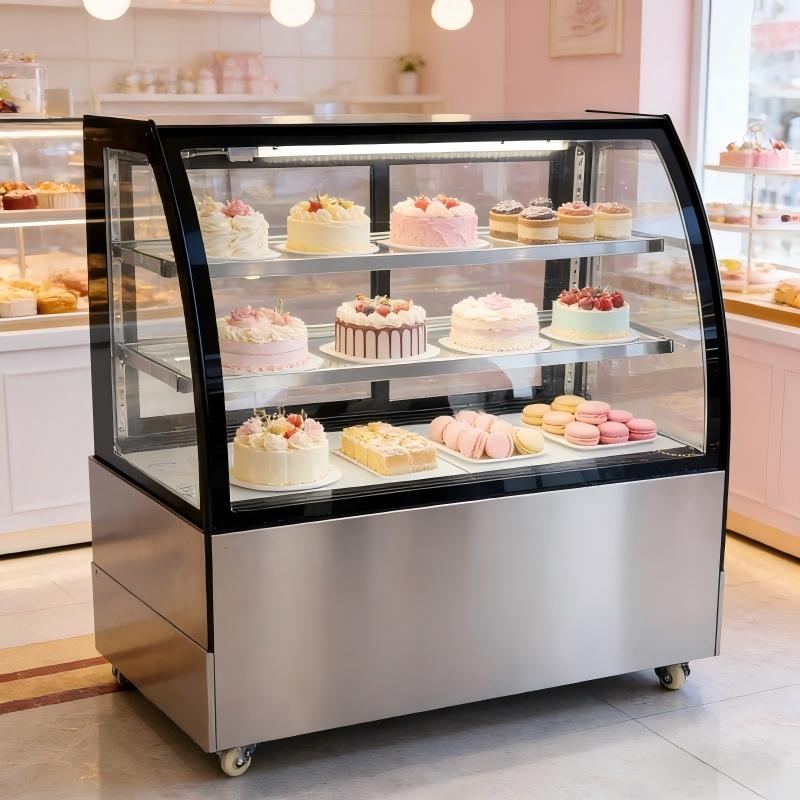 Dwupoziomowa komercyjna chłodz – Glass Cabinet Display recenzja i cena