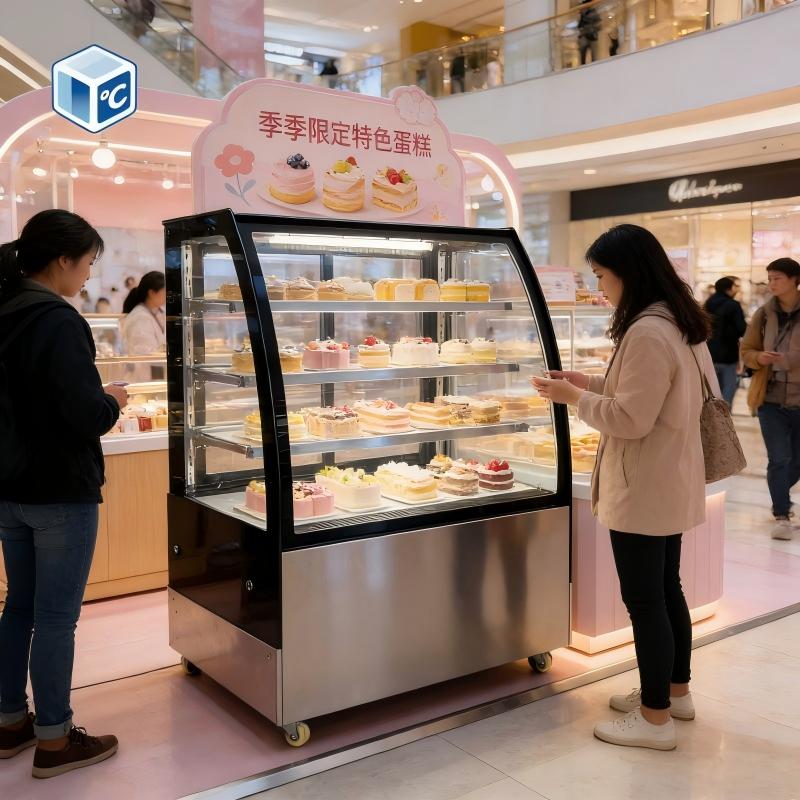 Dwupoziomowa komercyjna chłodz – Glass Cabinet Display recenzja i cena