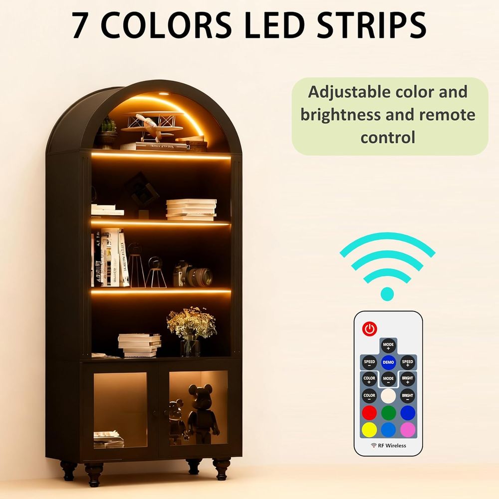 Drewniana łukowata szafka eksp – Glass Cabinet Display recenzja i cena