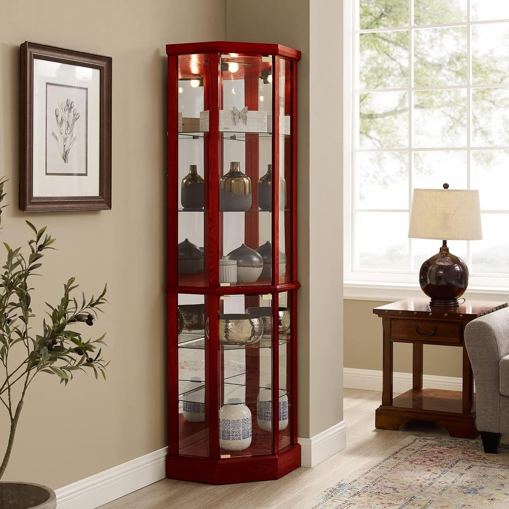 Wysoka 70-calowa podświetlana  – Glass Cabinet Display recenzja i cena