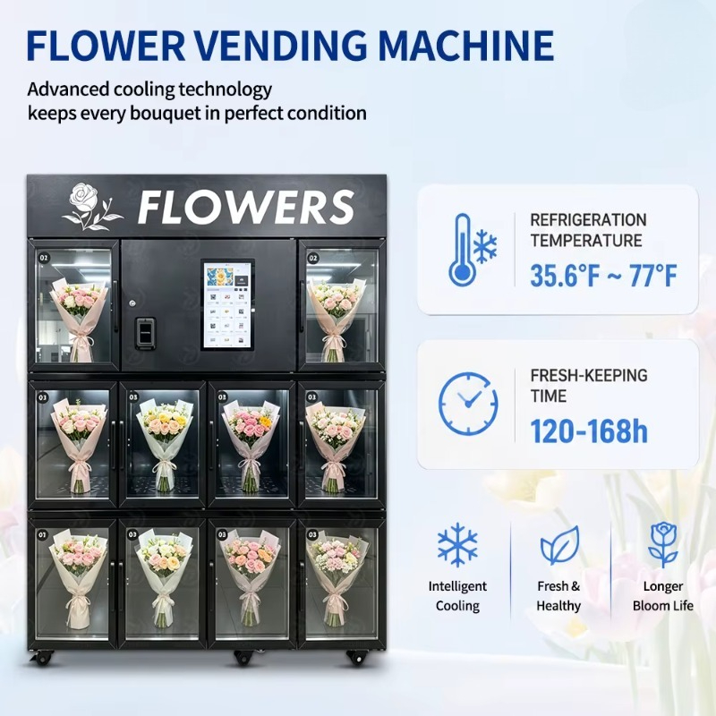 Automat do sprzedaży kwiatów z – Bill Acceptor Vending recenzja i cena